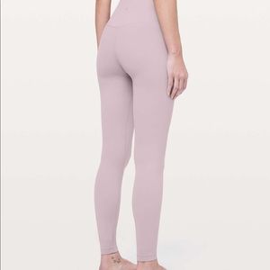 Blush lululemon align leggings size 4